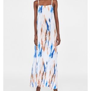 Zara Tie Dye Maxi Dress